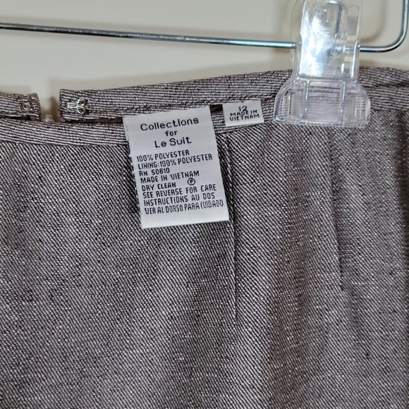 Women's Collections for Le Suit Gray Skirt Suit, Size 12 - Picture 7 of 7